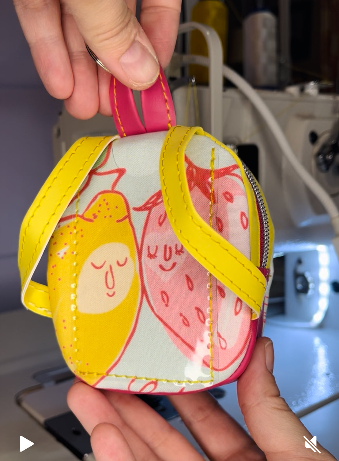 Lemon Drop mini backpack
